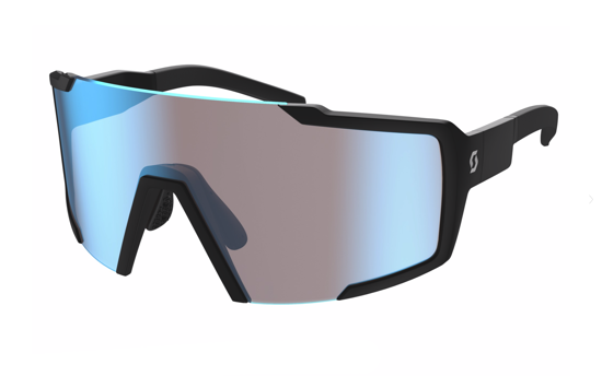 Immagine di SCOTT Occhiali Shield Chrome Enhancer Black Matt-blue da Ciclismo