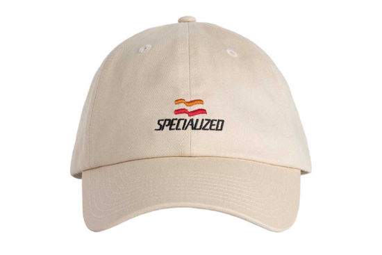 Picture of Specialized Flag Graphic 6-Panel Dad Hat White