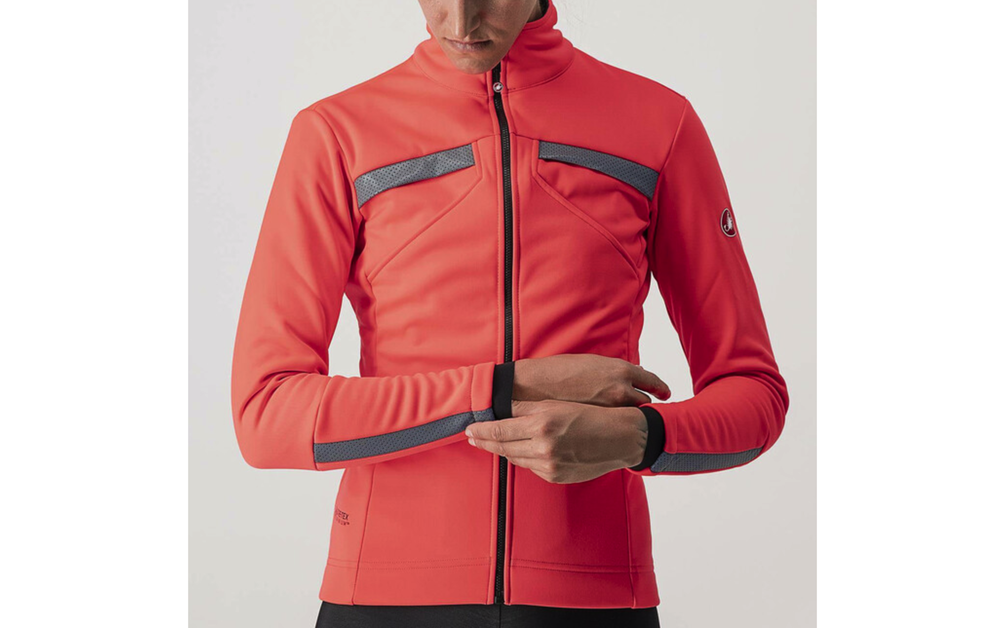 Castelli Dinamica Jacket Giacca Uomo TEAL BLUE/SILVER REFLEX, Taglia S, GORE-TEX INFINIUM, Termica E Ventilata