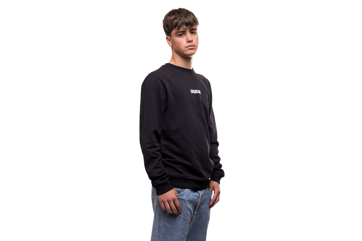 Picture of Gusoline Black Sweatshirt French Terry 
