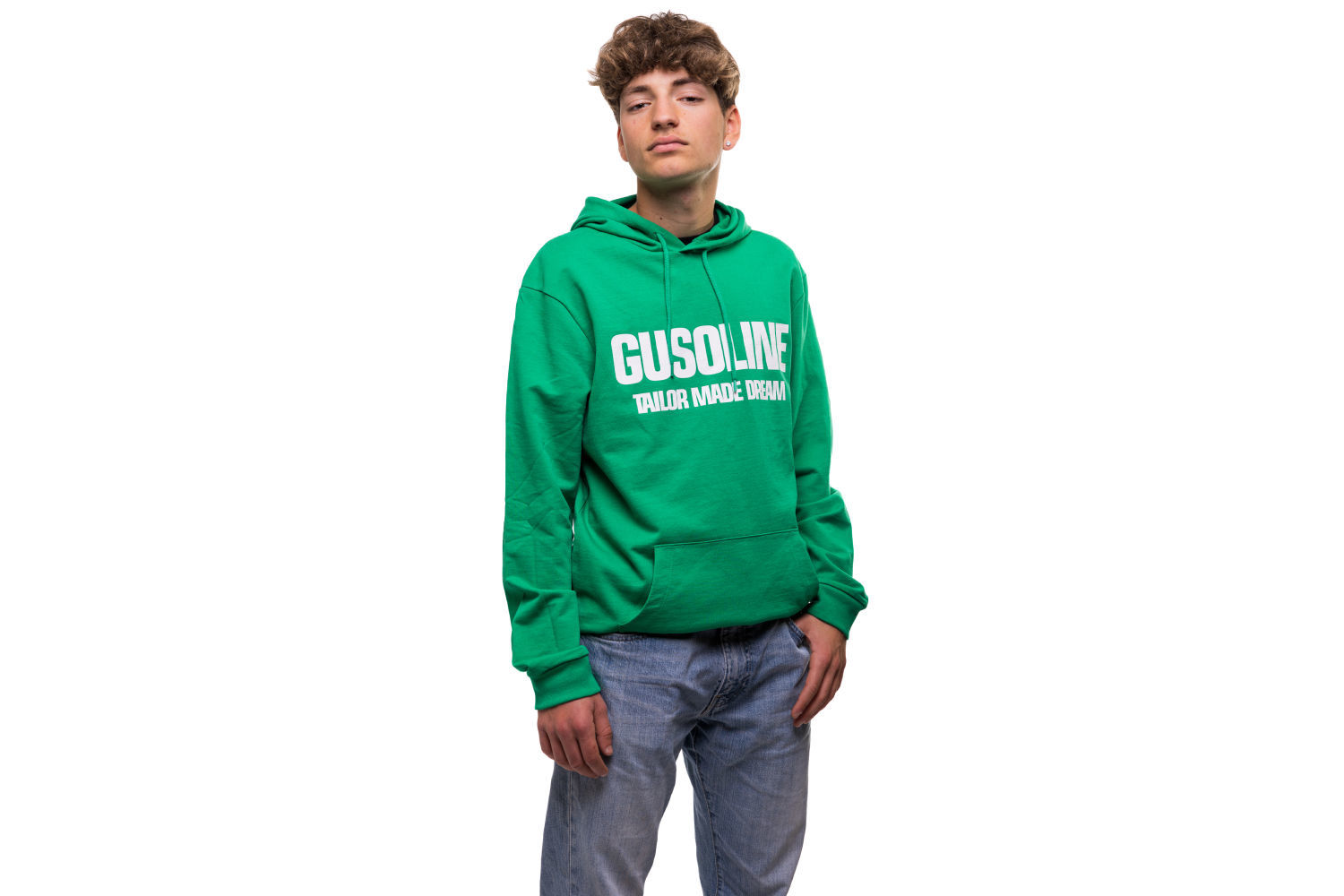 Picture of Gusoline Sweatshirt Kelly Green French Terry 