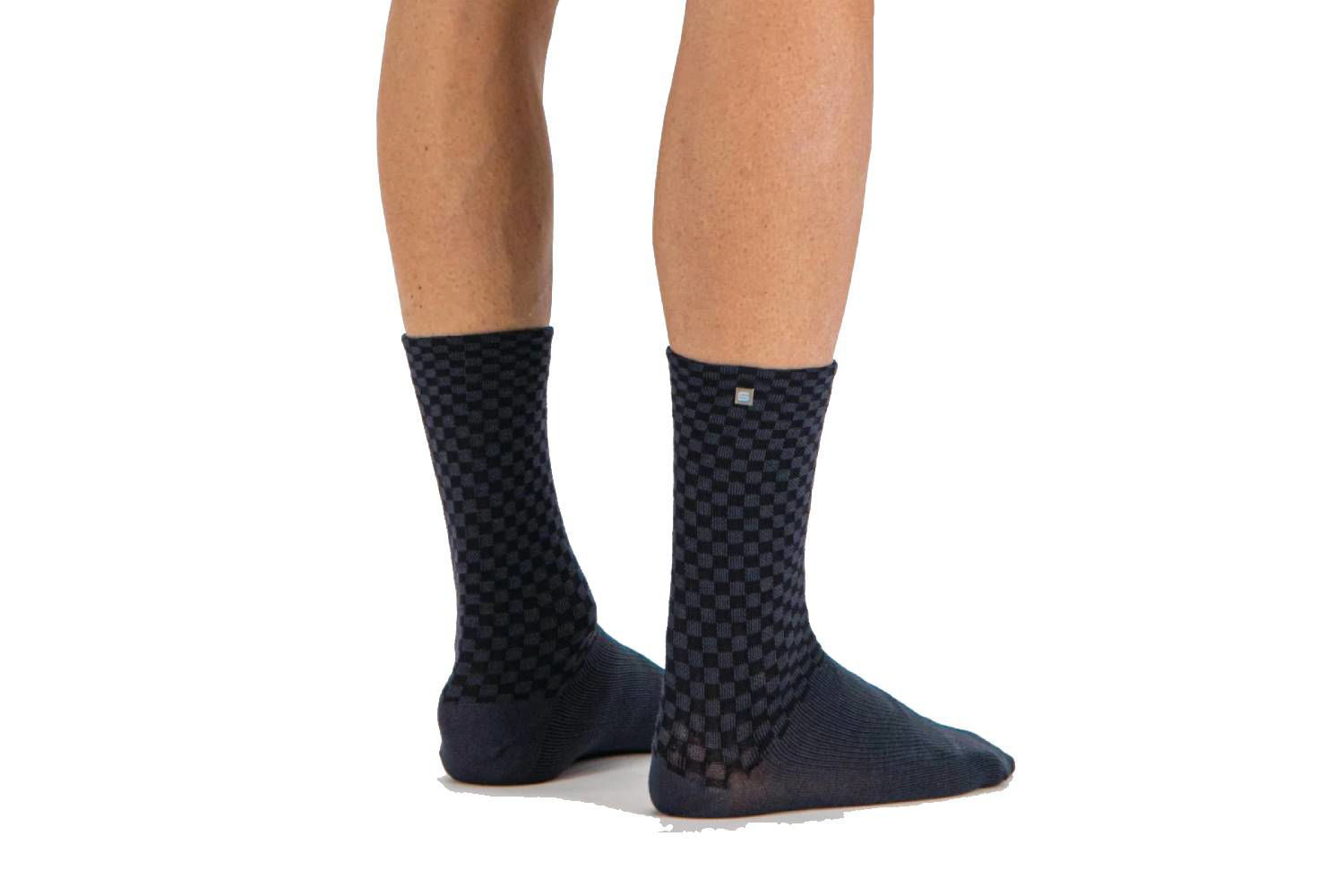 Immagine di Sportful Calzino Checkmate Winter Socks Leather Anthracite Galaxy Blu