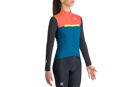 Picture of SPORTFUL Pista Woman Thermal Cycling Jacket  Coral Teal Blu