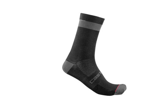 Picture of CASTELLI Black Cycling Alpha Socks 