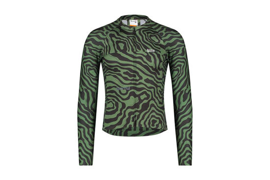 Immagine di GUSO Maglia Thermal CAMO Jersey Grigio-Verde Ciclismo