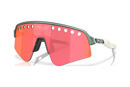 Picture of OAKLEY Sutro Lite Sweep Matte Silver Blue Colorshift Prizm Trail Torch Glasses