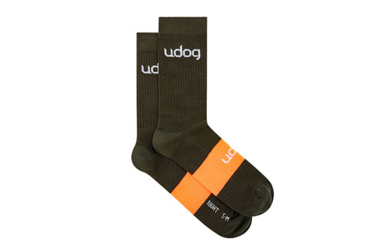 Picture of UDOG Calza Verde-Arancio da Ciclismo