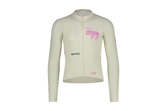 Immagine di GUSO Maglia Motor Logo Jersey Colore Panna Ciclismo