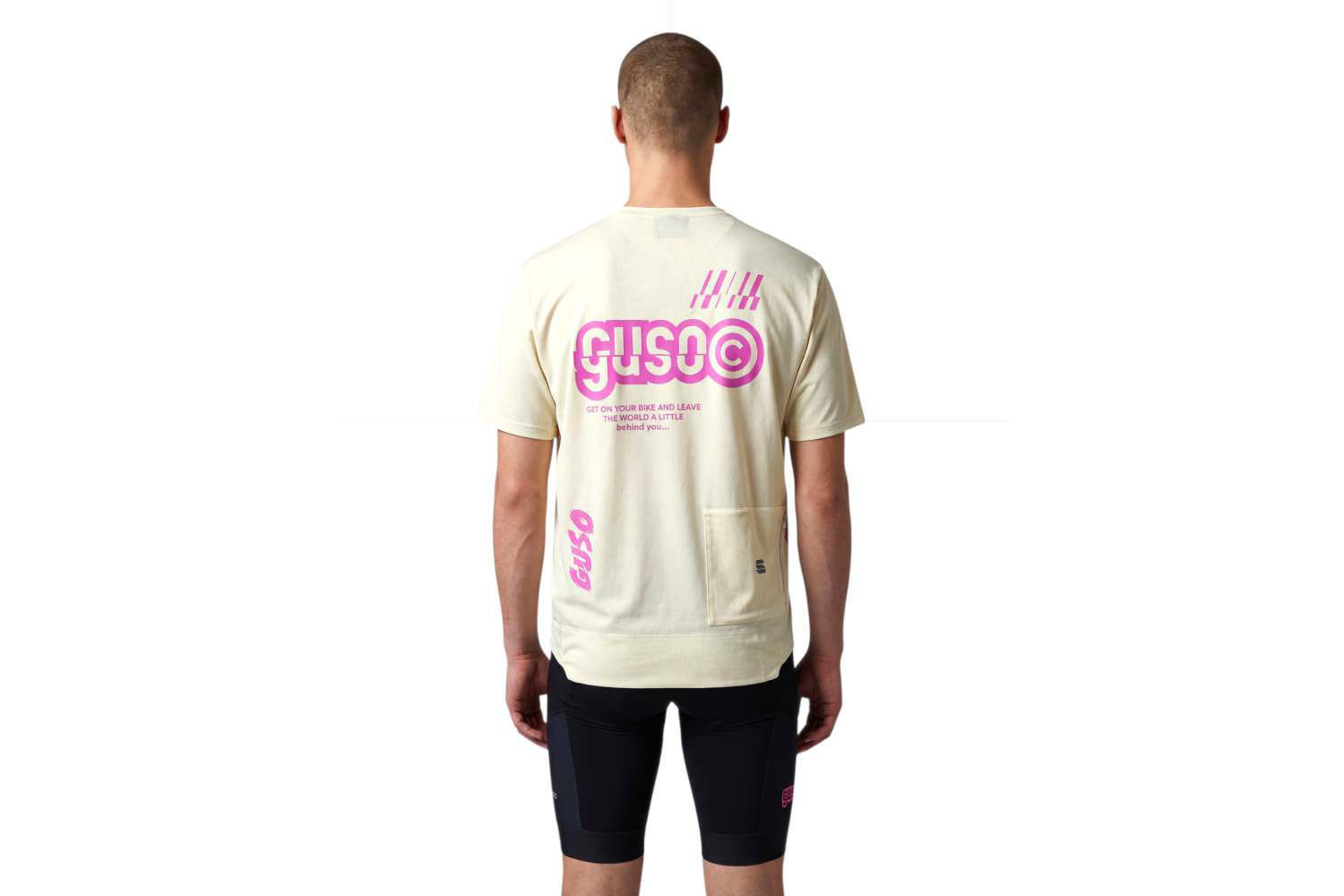 Picture of Sportful Maglia Supergiara Tee Cream logo GUSO