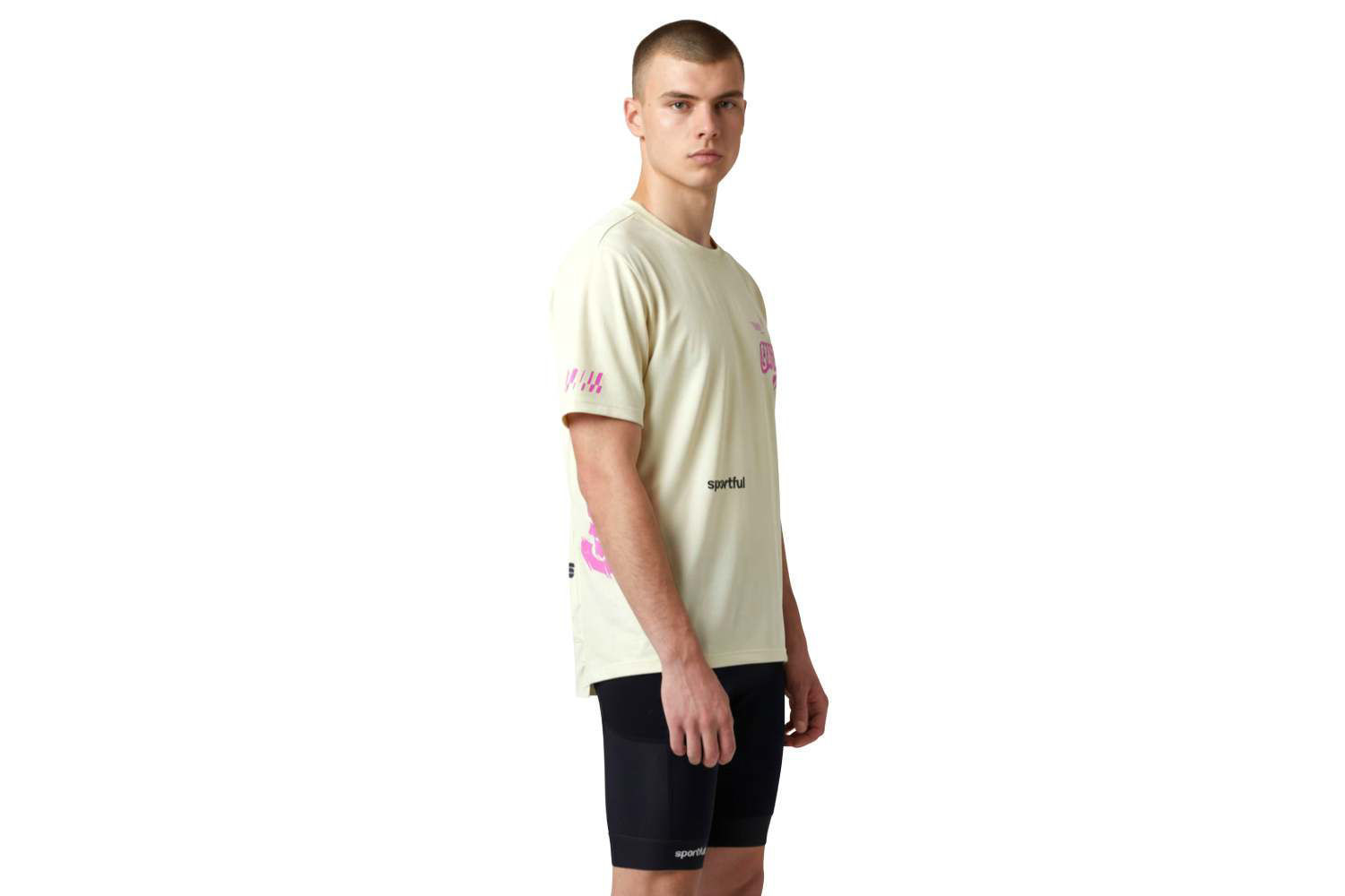 Picture of Sportful Maglia Supergiara Tee Cream logo GUSO